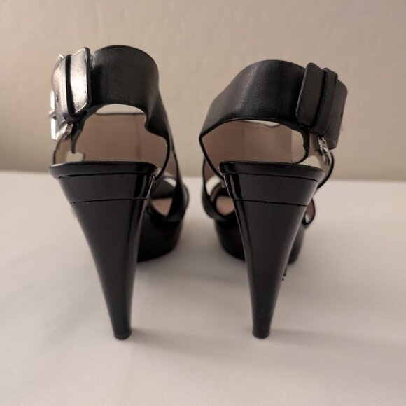 Michael Kors Strappy Stiletto Belted Heels Size 7 - Picture 4 of 5